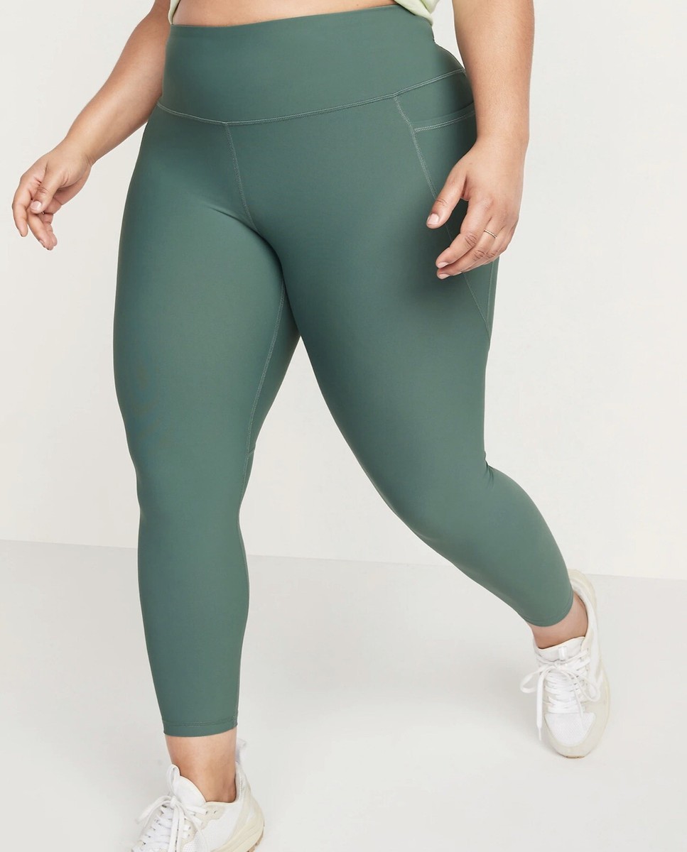 Old Navy women's high waisted power soft 7/8 length sided pockets