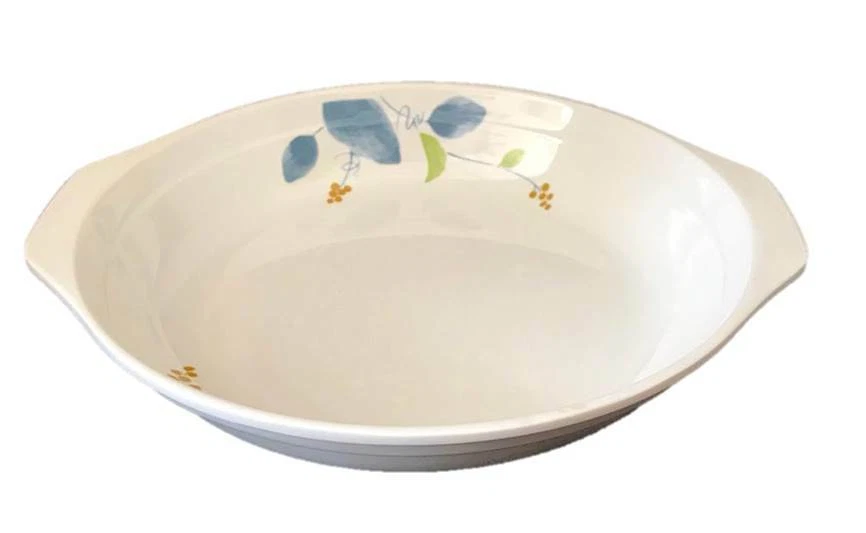 Меламин овальная глубокая тарелка миска толстая суповая сервировка бинауральная тарелка два уха 16 ~ 38 унций - Изображение 2 из 4