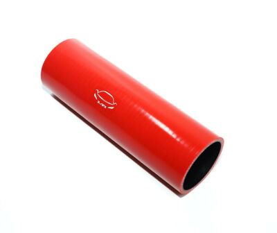 LTI 4-Ply Reinforcement 8'' Length 1.25'' ID Straight Coupler Silicone Hose RED
