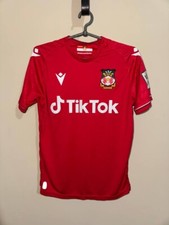 Wrexham Town Football Mens RED Tik Tok Home Shirt Jersey 2022/23 - Adult Small