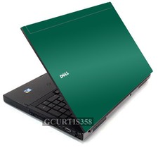 GREEN Vinyl Lid Skin Cover Decal fits Dell Precision M6400 M6500 Laptop