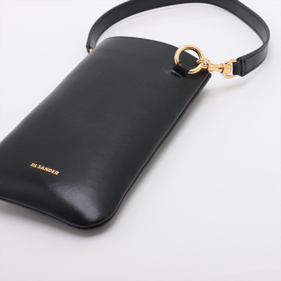 Jil Sander Phone Pouch Leather Shoulder Bag Women Bag
