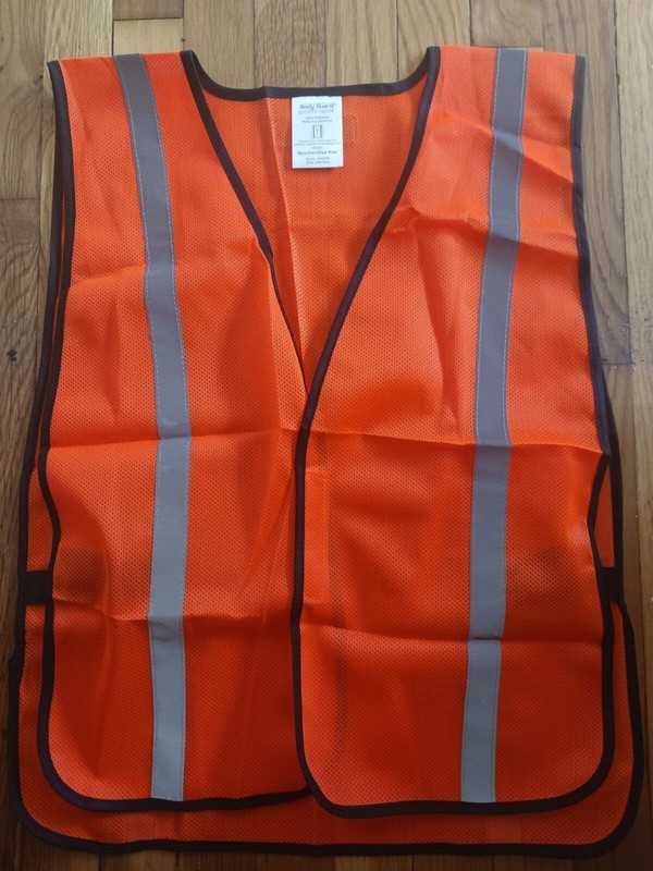 Orange Mesh High Visibility Safety Vest