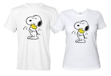 Free Hugs Maglietta personalizzata tributo Snoopy e Woodstock T-Shirt Abbracci