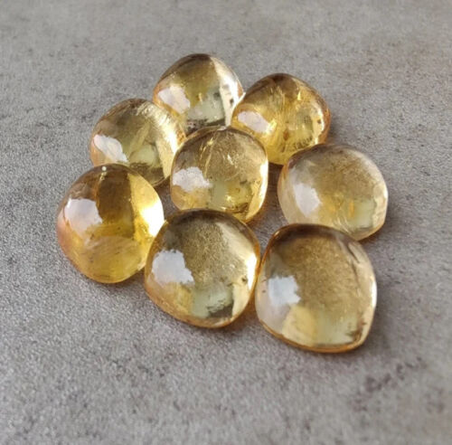 Natural Cushion Brazilian Citrine Loose Healing Cabochon Gemstone 5X5MM