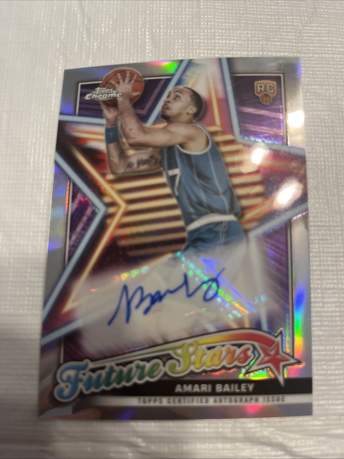 RARE SIGNED AUTOGRAPH Top Chrome Amari Bailey Rc Card Fsa-AB