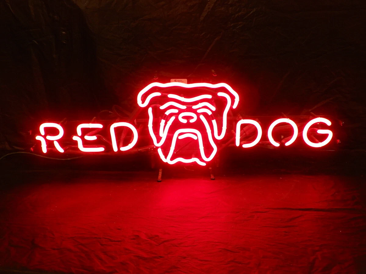 Red dog neon light deals