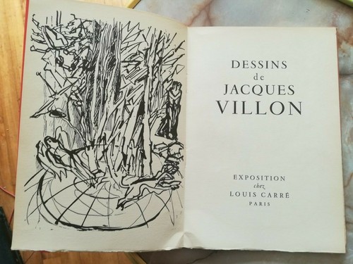 Envoi de Villon à Willy Mucha - catalogue expo Louis Carré 1956 - Dessins - Picture 3 of 3