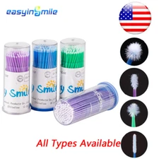 Easyinsmile Disposable Dental MICRO Brush APPLICATOR 0.8-1.2/1.0/1.5/2.5mm 100pc