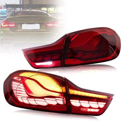 Red OLED Tail Lights For 14-20 BMW 4-Series M4 F82 F83 F32 F36