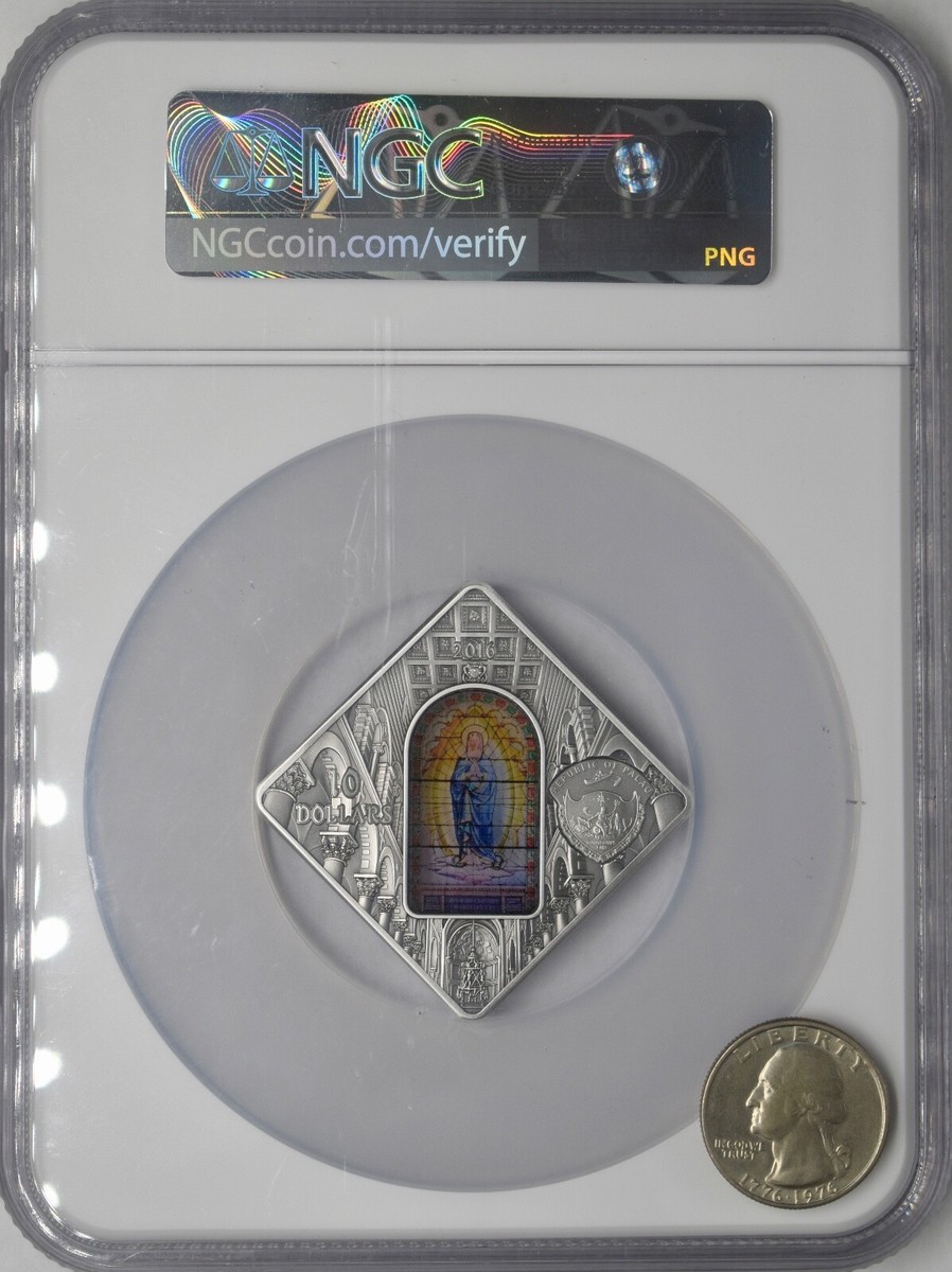 ★NGC★最高鑑定★2016 PF70 UC カナダ 銀貨10ドルスワロフスキー NGC鑑定PF69・100カナダドル版】カナダのウナとライオン 10