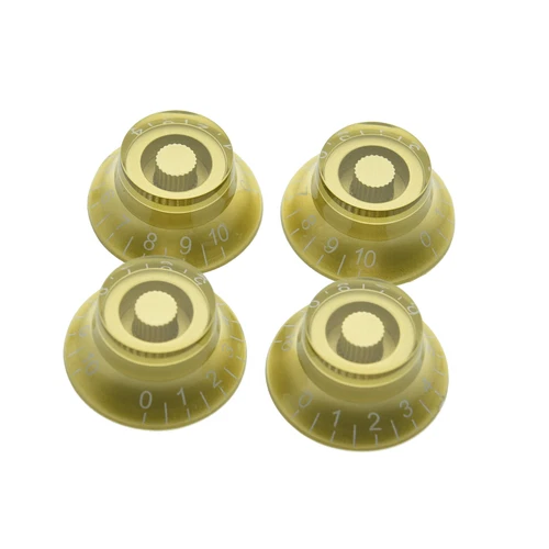 LP Guitar Bell Knobs 24 Fine Spline Top Hat Knobs for Gibson Les Paul Gold