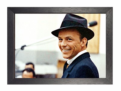 Frank Sinatra - Körnungseffekt Poster amerikanischer Sänger Schauspieler Swing Era Musikfoto