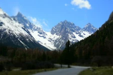 Anime Trees Sky Snow Mountains Nature  Gaming Mat Desk 12853