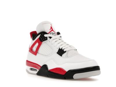 シューズ(女性用) Nike Air Jordan 4 Retro \"Red Cement\" Nike Air Jordan 4 Retro Red Cement 408452-161 GS Size 7Y