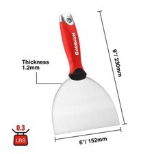Goldblatt 6" Stainless Steel Putty Knife Scraping Paint Putty Knife Scraper NEW