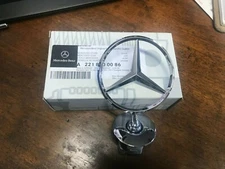 Genuine Mercedes-Benz S C E Class Hood Star Chrome Emblem New Original Part