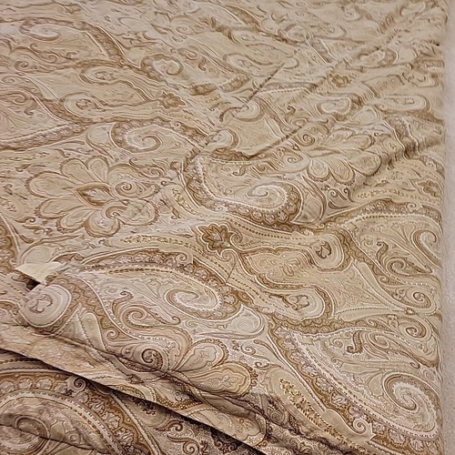 Ralph Lauren Comforter Hera Paisley gazelle beige Reversible QUEEN warm Blanket - Picture 10 of 16