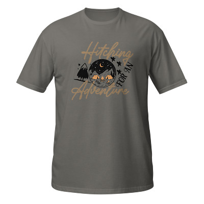 Adventure Unisex T-Shirt, Camping Hiking Travel Backpacking Outdoors Exploring