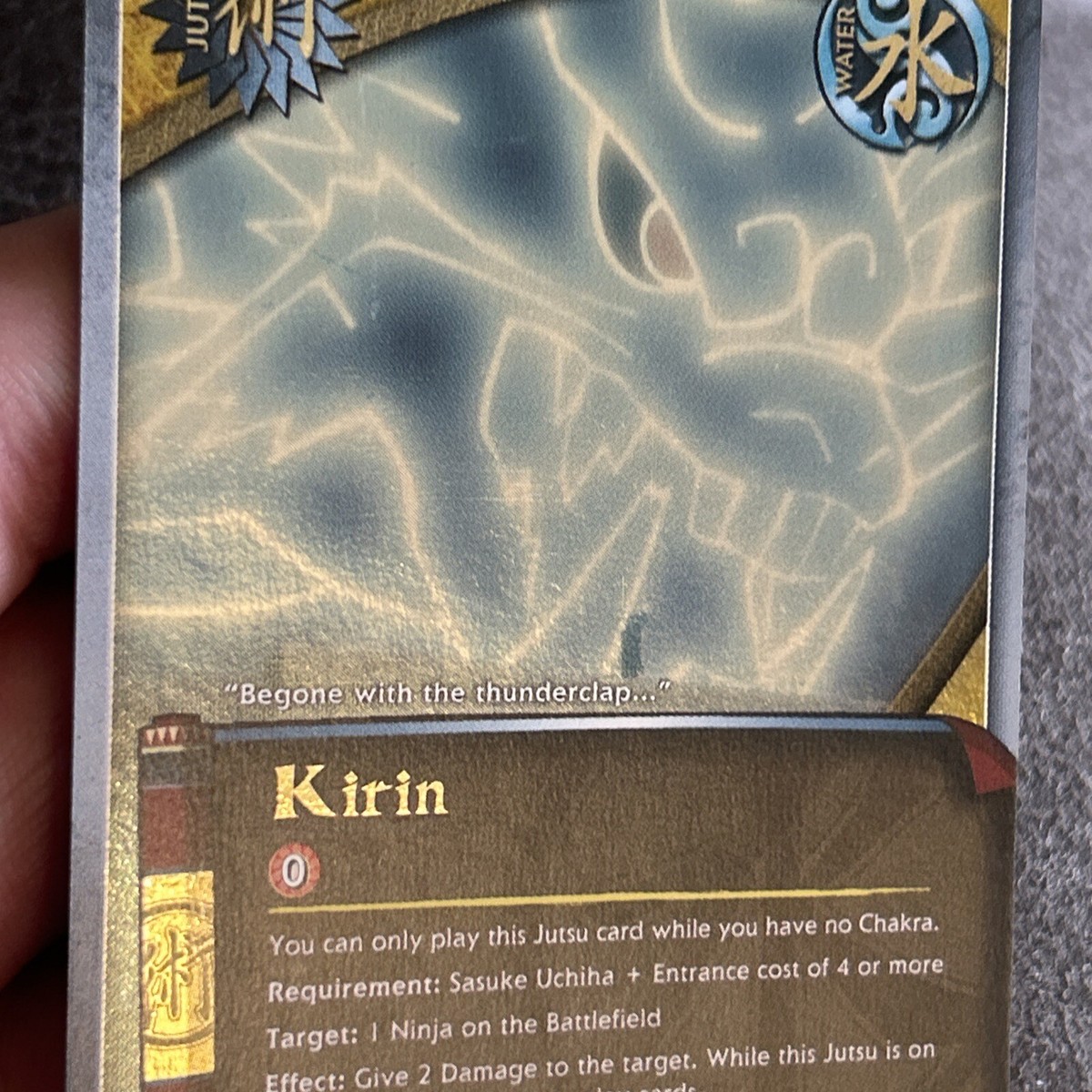 Naruto TCG CCG Card #814 Set 21 Kirin - Super Rare sasuke M Naruto TCG CCG Card #814 Set 21 Kirin - Super Rare sasuke M
