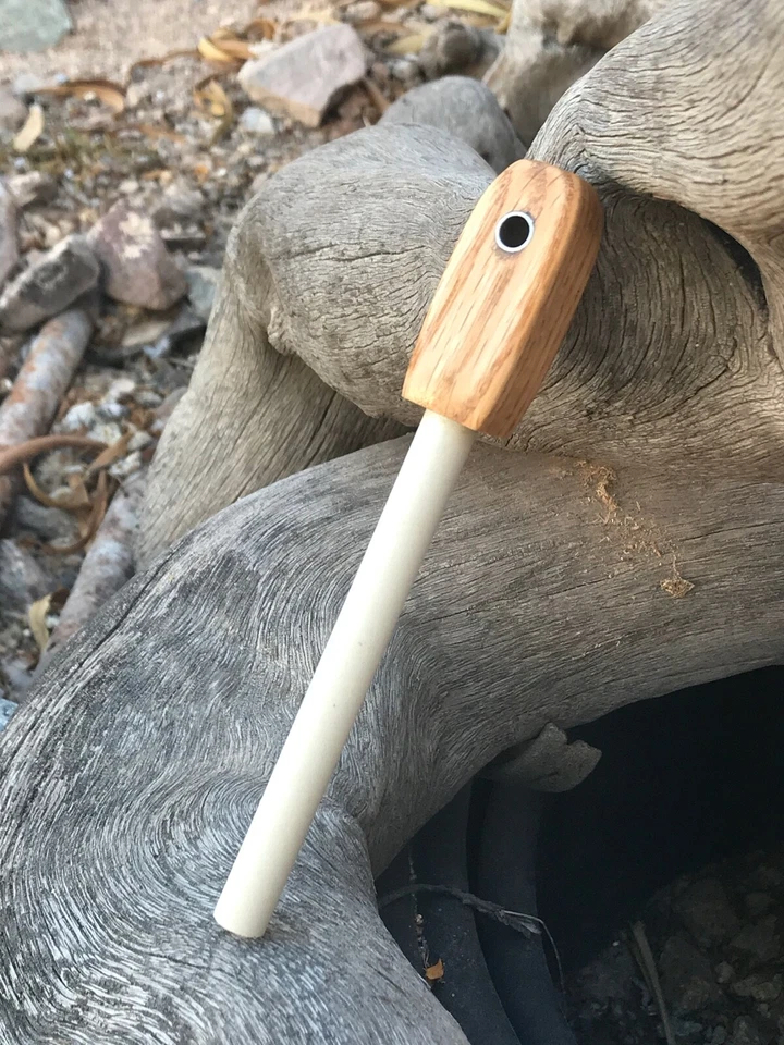 Afilador de campo de cerámica hecho a mano con mango de roble cuadrado de 3/8" Foto 4 de 4