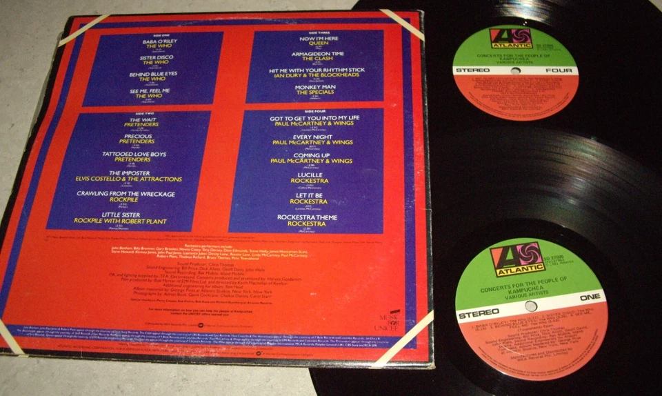 Queen, McCARTNEY y más *DBL LP 'CONCIERTOS PARA EL PUEBLO DE KAMPUCHEA' 1981 EN MUY BUENA CONDICIÓN Foto 3 de 3