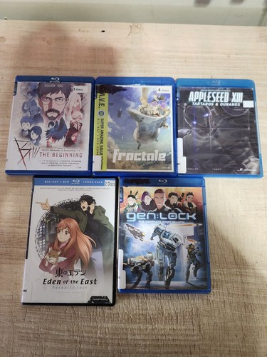 Anime Blu Ray DVD Lot Used Animation