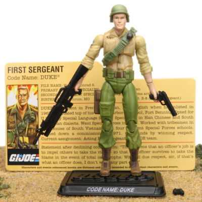 ハズブロ社　GI JOE DUKE 未開封 GI Joe 25th Anniversary DUKE First Sergeant v23 Battle Pack 3.75