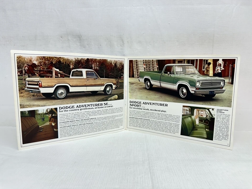 Dodge Light Duty Trucks 1973 folleto de ventas original D100, D200, D300 Foto 3 de 4