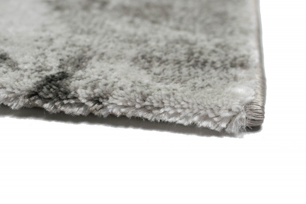 Tapis De Salon Design Traum - Effet Marbre, Fibres Gris Et Or, 30% Polyester 70% Polypropylène