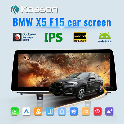 Koason 12,3'' BMW X5 F15 X6 F16 Android 13 Screen Carplay Car Stereo Radio 256G