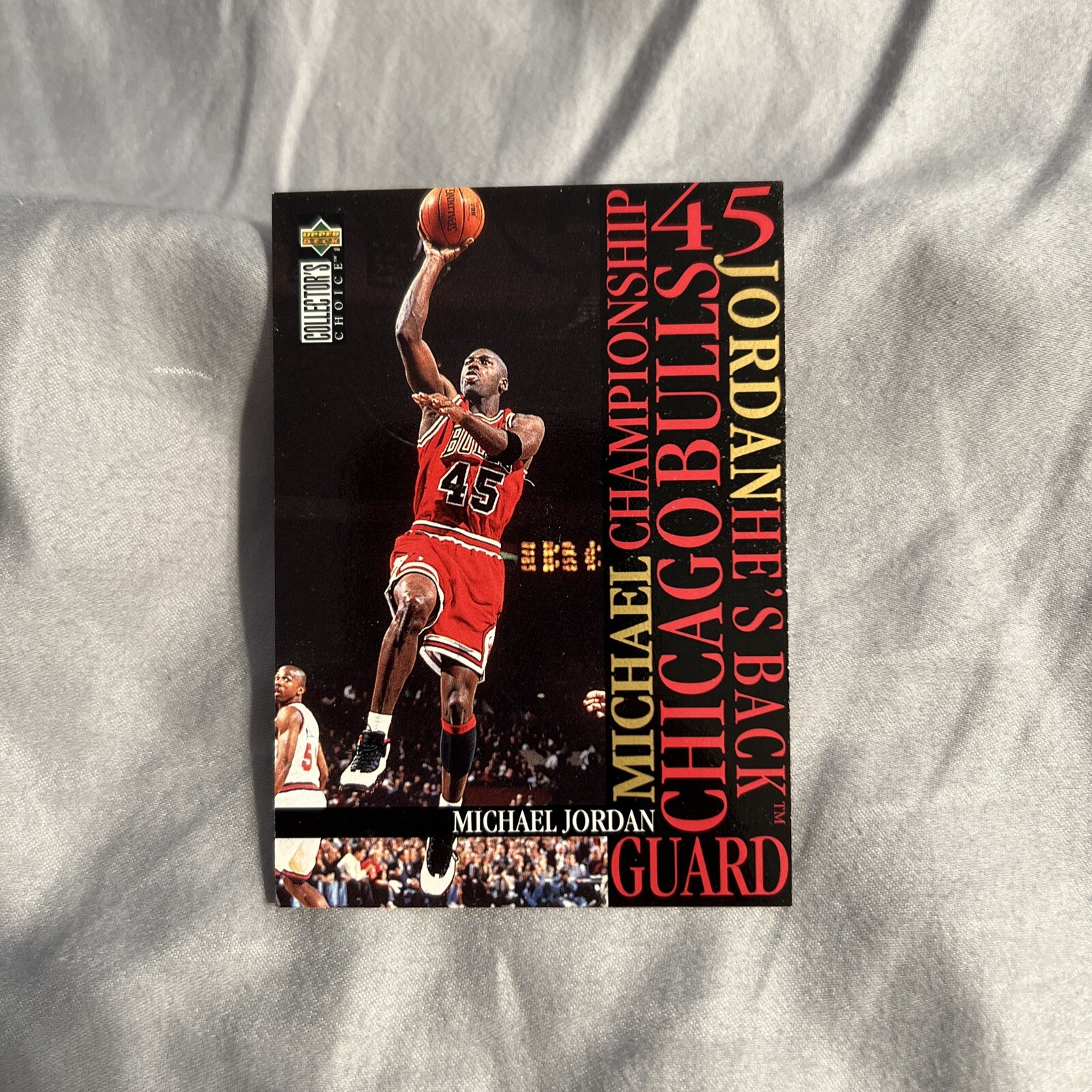 1995 UPPER DECK  #M 3 MICHAEL JORDAN RARE INSERT CARD MINT HE’S BACK COLLECTION
