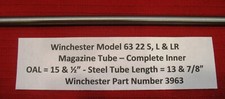 Winchester Model 63 .22 Rifle Steel Inner Tube - Part No 3963 Winchester Model 63 .22 Rifle Steel Inner Tube - Part No 3963