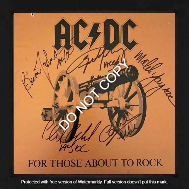 AC/DC Signed Album 