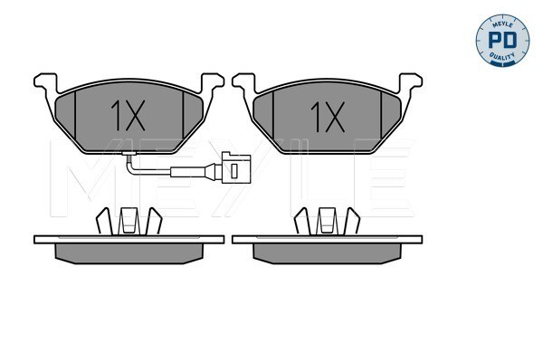 025 231 3119/PD MEYLE Brake Pad Set, disc brake for ,AUDI,SEAT,SKODA,VW,VW (FAW)