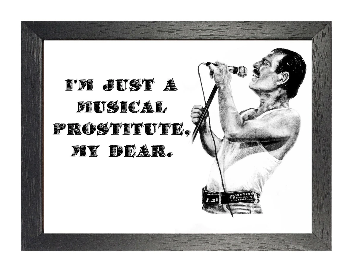 Poster KUSTOM ART Freddie Mercury – Stampa Su Carta Patinata 40x30 Cm, Senza Cornice, Decorazione Da Parete