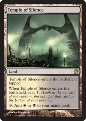Temple of Silence 1x FOIL THS MTG Theros Rare MINT white black Temple of Silence 1x FOIL THS MTG Theros Rare MINT white black