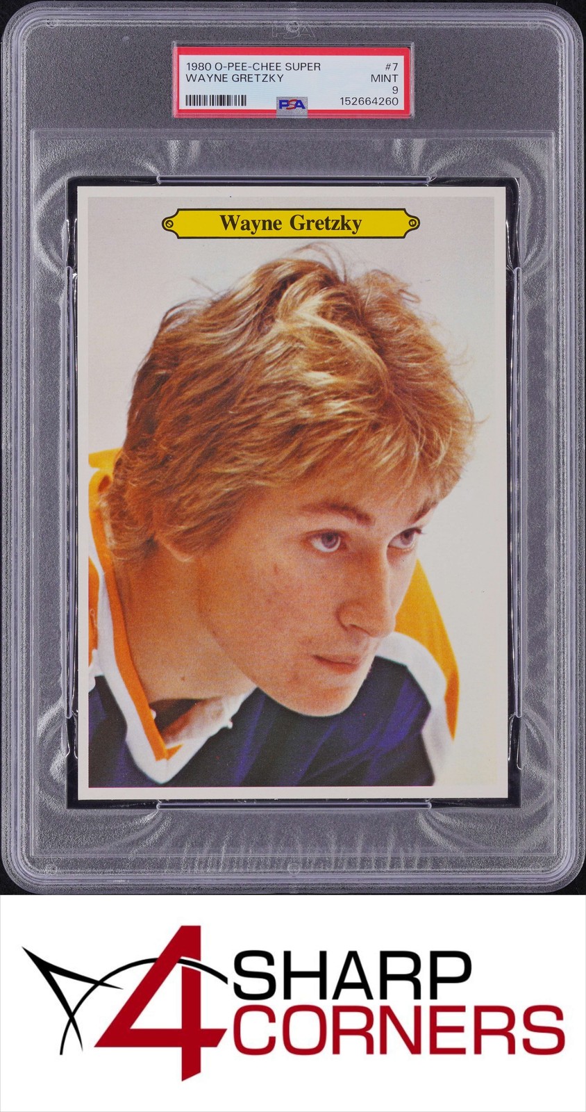 1980 O-PEE-CHEE SUPER #7 WAYNE GRETZKY OILERS HOF PSA 9