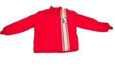 Vintage Ford Cobra Bright Red Jacket Real Deal L Size Mercury Shelby Muscle Car