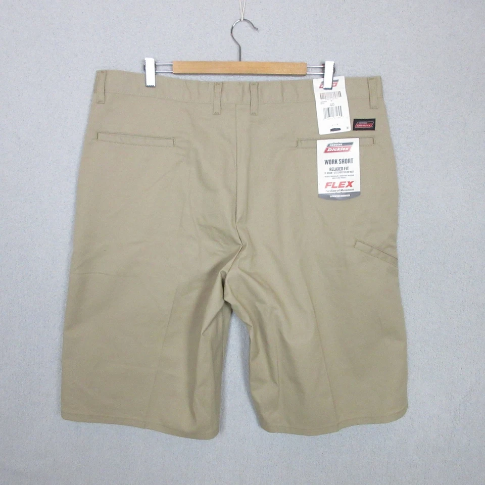 Pantalones Cortos Dickies Para Hombre Trabajo Flex Calce Relajado Caqui Talla 40 Foto 2 de 4