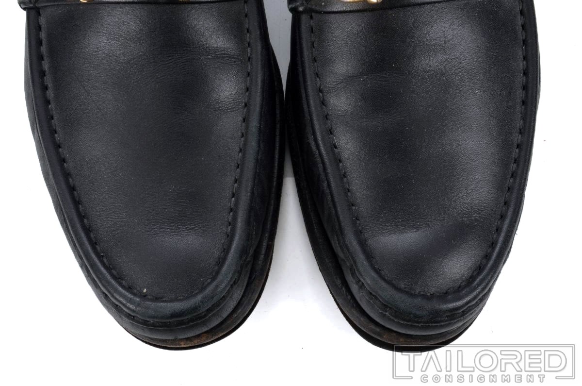 SALVATORE FERRAGMO Solid Black Leather GANCINI BI… - image 7