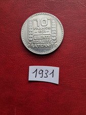 Francia moneta d'argento della 3° Repubblica da 10 franchi