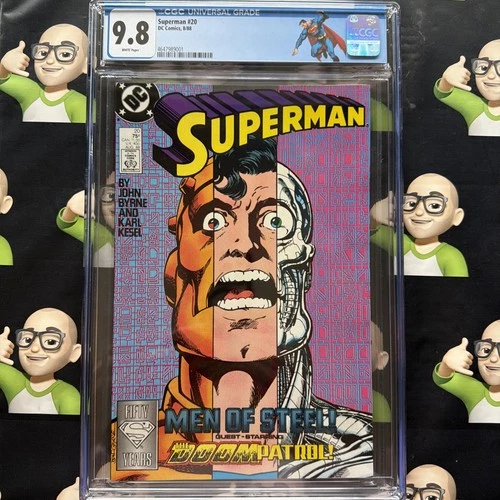 Superman #20~CGC 9.8~DC~1988~BYRNE~🏷️CUSTOM LABEL🏷️~🔥HIGHEST GRADE🔥TOP POP🔥