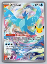 Articuno 132/128 Holo Rare ME: 30th Celebration Pokemon Card - NM