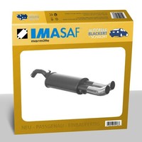 Imasaf Sportauspuff für VW Golf II 1.8/1.8I/1.8 GTI 79/82KW 10/89- 2X76Mm DTM