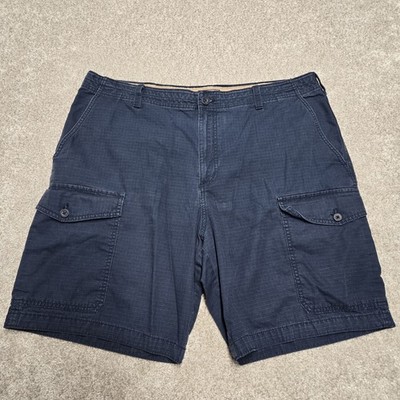 IZOD Saltwater Cargo Shorts Mens 38 Blue Fishing Hiking Camping Outdoor