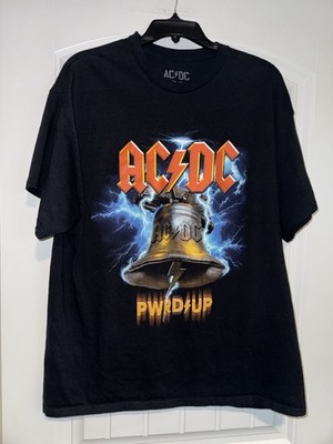 AC/DC Hells Bells PWR UP Tour T-Shirt 2025 Large Black Rock Legends