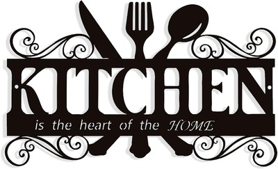 Metal Rustic Kitchen Decor Signs Decoraions For Wall, Country Farmhouse Black 