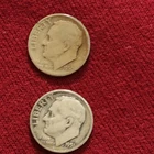 Silver Roosevelt Dimes 1951 1950 Lot Of 2 USA Coins