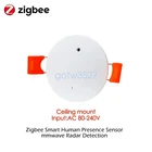 Tuya Zigbee Human Presence Motion Sensor Ceiling Mount MmWave Radar Light Sensor